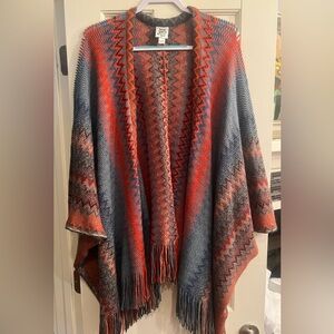 Ivy Jane Fringe Sweater Poncho